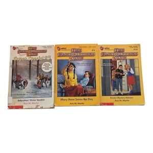 The Baby-Sitters Club‎ Books Lot of 3 Ann M Martin Vintage Scholastic Paperbacks